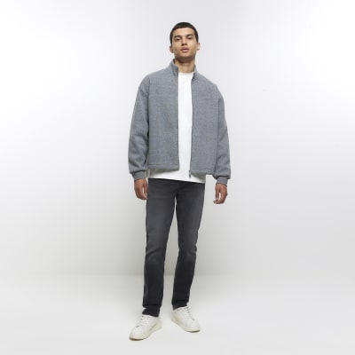 Black slim fit jeans River Island