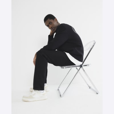 Black slim fit jeans River Island