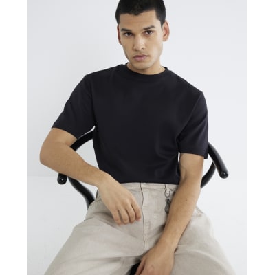 Black Slim Fit Short Sleeve T-Shirt