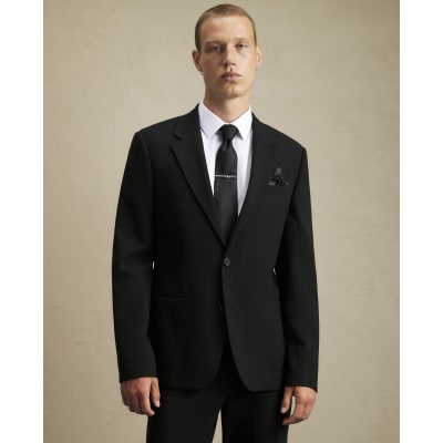 River Island Black Slim Fit Suit Jacket