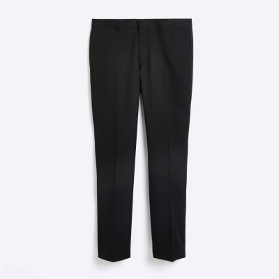 black slimfit trousers
