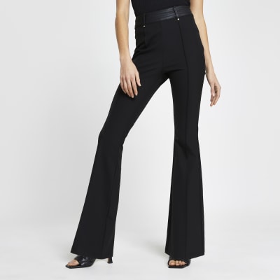 slim fit black trousers