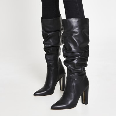 black slouch boots