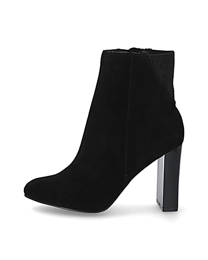 360 degree animation of product Black smart heeled ankle boots frame-3