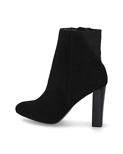 360 degree animation of product Black smart heeled ankle boots frame-4