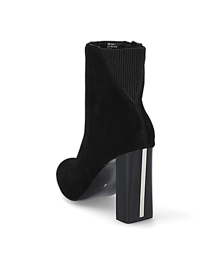 360 degree animation of product Black smart heeled ankle boots frame-7