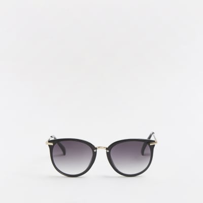 Black Smoked Lens Sunglasses River Island 