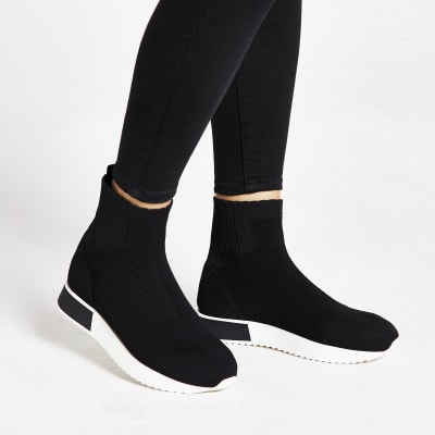 black trainers womens river island