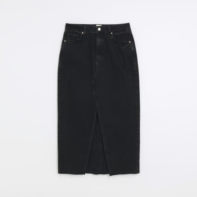 Black denim hotsell skirt dv8