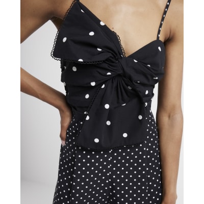 Fashion black spot playsuit