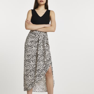 pvc skirt river island