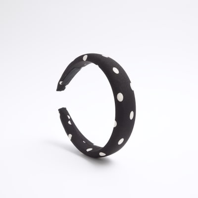 Black Spot Head band River Island