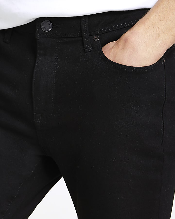 Black spray on super skinny fit jeans