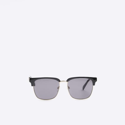 Mens square hotsell black sunglasses