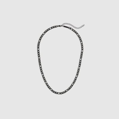 Black Steel Chain Necklace