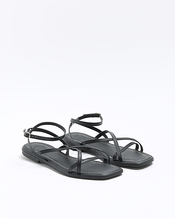Black strappy sandals