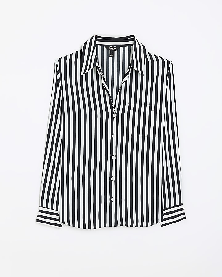 Black stripe long sleeve shirt