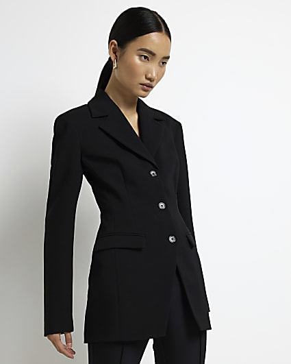Black structured blazer
