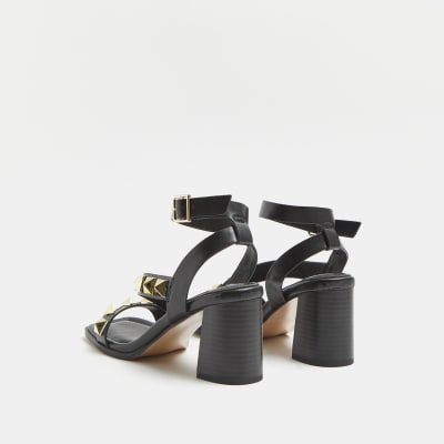 River island store black studded sandals