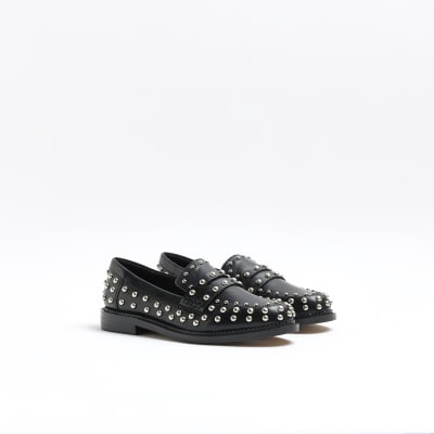 Studded slip hot sale on loafers