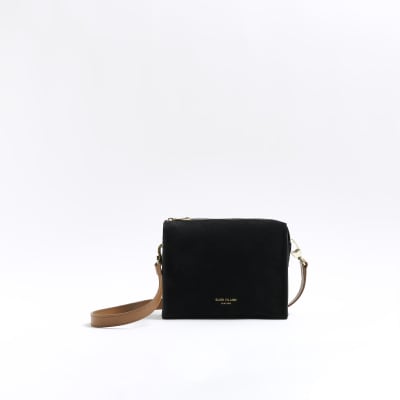 Suede black cross body on sale bag