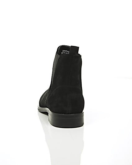 360 degree animation of product Black suede chelsea boots frame-16