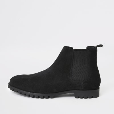 river island suede chelsea boots