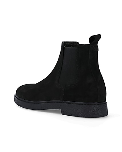 360 degree animation of product Black suede chelsea boots frame-6