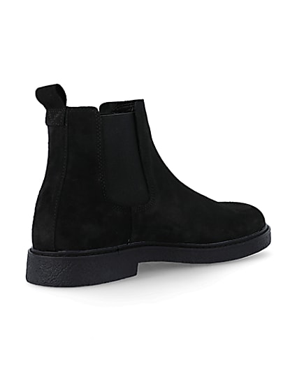 360 degree animation of product Black suede chelsea boots frame-12