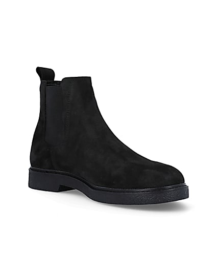 360 degree animation of product Black suede chelsea boots frame-18