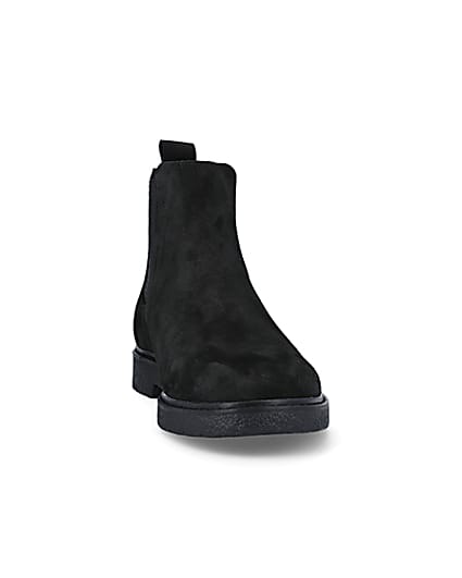360 degree animation of product Black suede chelsea boots frame-20