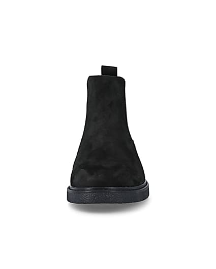 360 degree animation of product Black suede chelsea boots frame-21