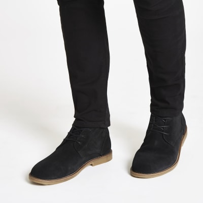 mens black desert boots