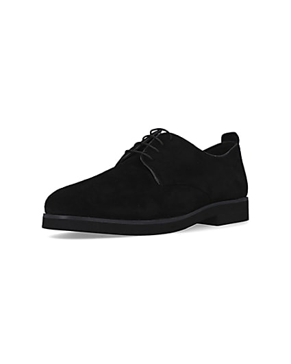 360 degree animation of product Black Suede Derby shoes frame-0