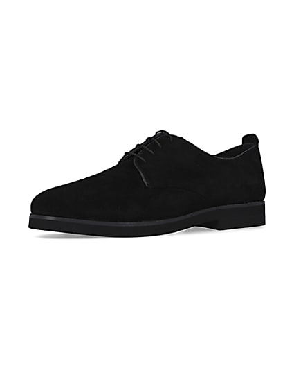 360 degree animation of product Black Suede Derby shoes frame-1