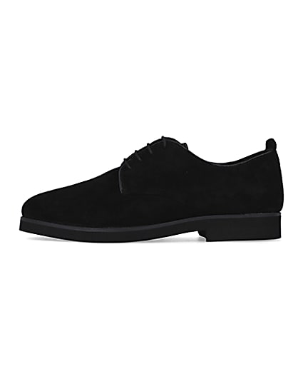 360 degree animation of product Black Suede Derby shoes frame-3