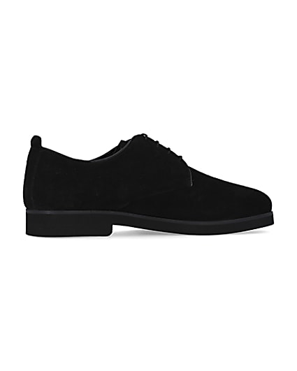 360 degree animation of product Black Suede Derby shoes frame-14