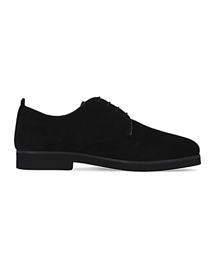 360 degree animation of product Black Suede Derby shoes frame-15