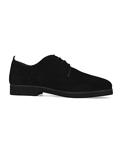 360 degree animation of product Black Suede Derby shoes frame-16