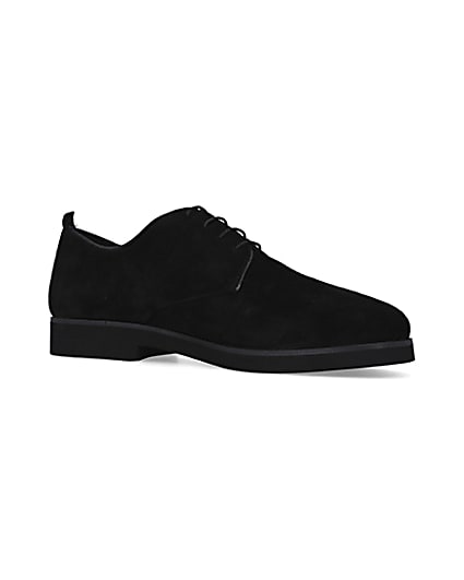 360 degree animation of product Black Suede Derby shoes frame-17