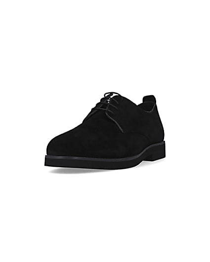 360 degree animation of product Black Suede Derby shoes frame-23