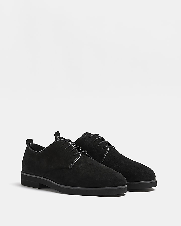 Black Suede Derby shoes