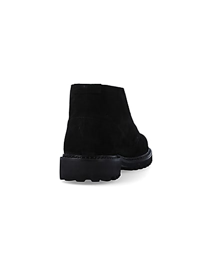 360 degree animation of product Black suede desert boots frame-10