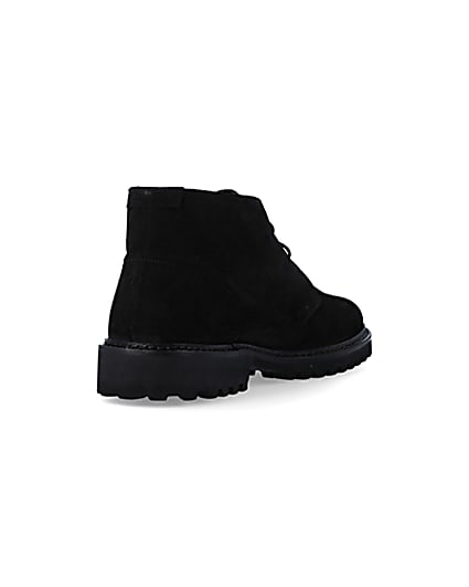 360 degree animation of product Black suede desert boots frame-11