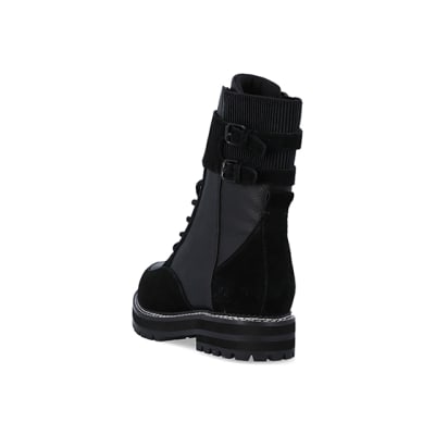 River island lace hot sale up ankle boots