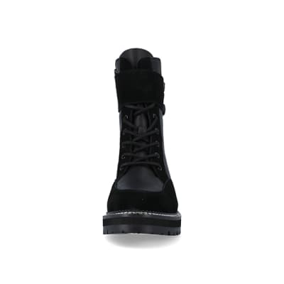 Lace up boots river island best sale