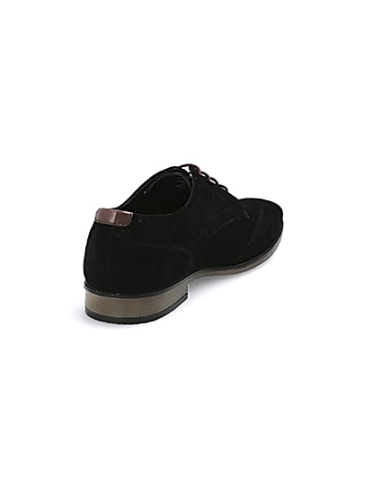 360 degree animation of product Black suede lace-up brogues frame-11