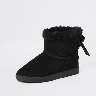 suede boots with fur inside