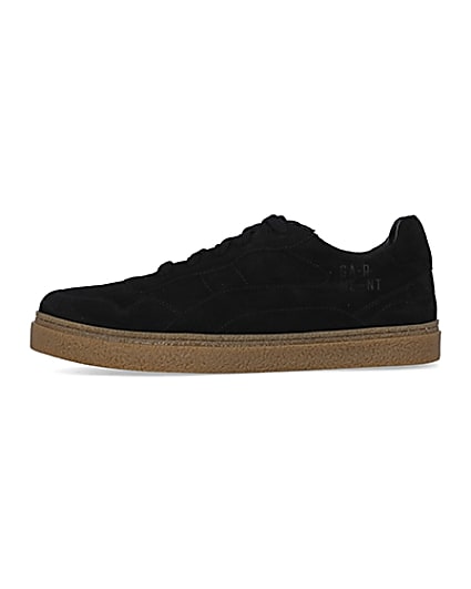 360 degree animation of product Black Suede Trainers frame-3