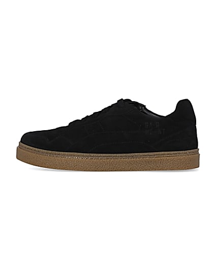 360 degree animation of product Black Suede Trainers frame-4